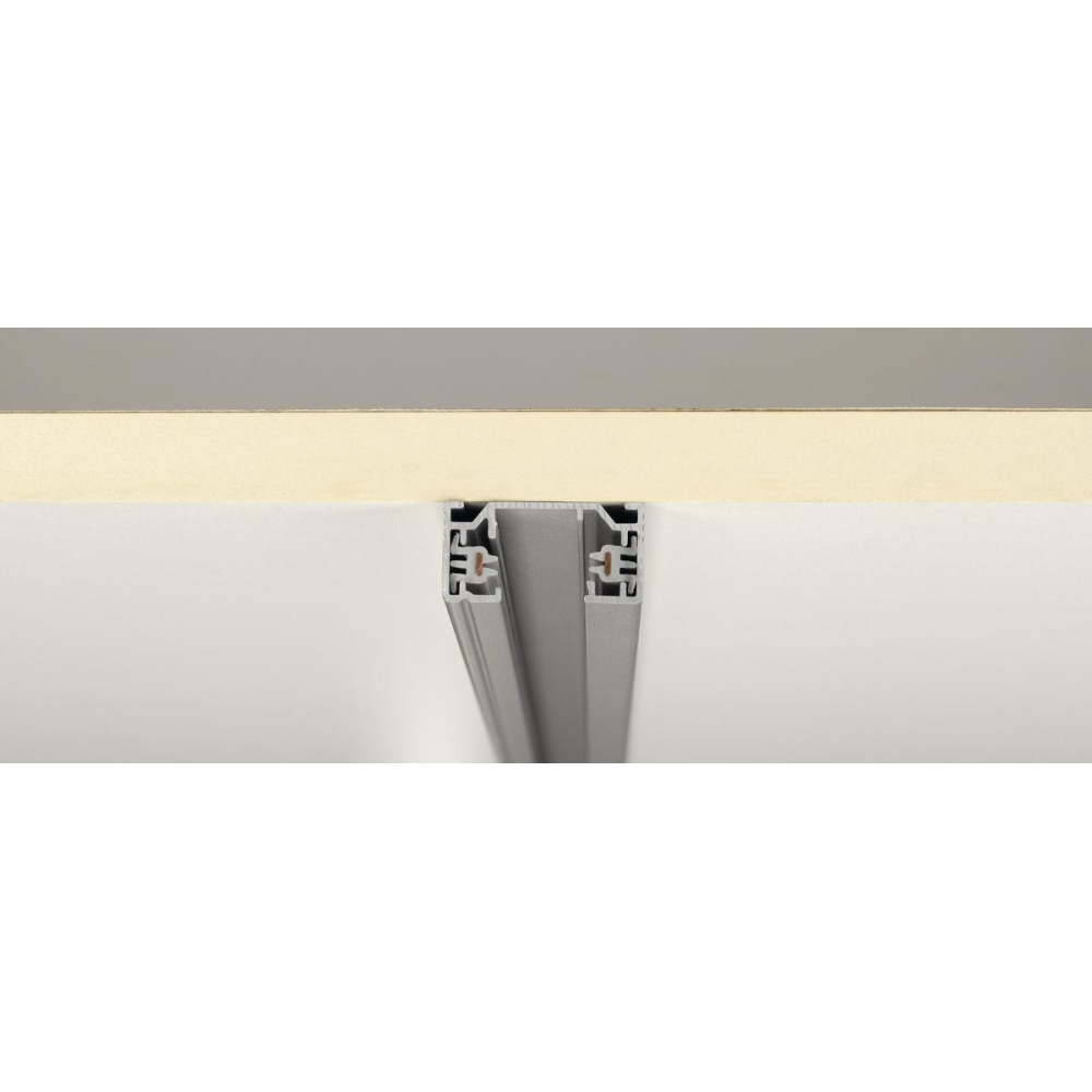 1-faze high-voltage track, surface-mounted, 1m, silvergrey