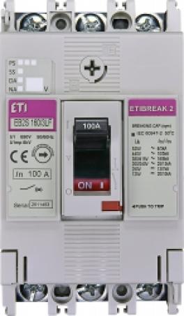 Întrerupător de circuit în car eb2s 160/3lf 100a 3p