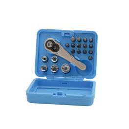 20PC SOCKET &amp; SCREWDRIVER BIT TOOL SET CRV