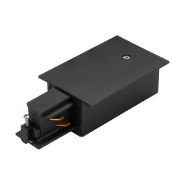 3-phase Feed-in recessed black, plastic, rechts