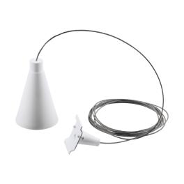 3-phase Rope suspension plastic, wire rope white