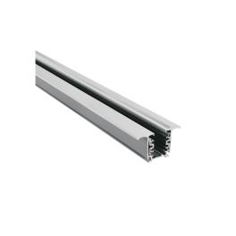 3PH-recessed track square 3m, alb