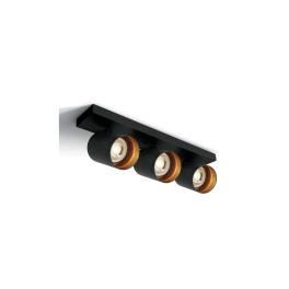Acrux 3x10W GU10 MR16 110-240V IP20 negru