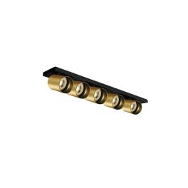 Acrux 5x10W 100-240V GU10 IP20 brushed alamă