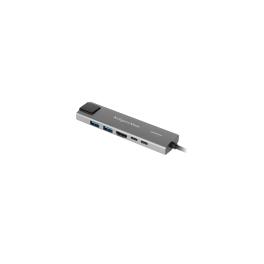 ADAPTOR HUB USB TIP C HDMI/2X USB3.0/2X USB TIP C/RJ45