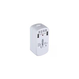 ADAPTOR UNIVERSAL PRIZA (UK,US,EU) CU PROTECTIE SI 2USB 2.1A