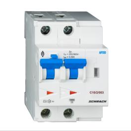 AFDD, seria Lisa, C 10 A, 2 poli, 30 mA, A/cu temp., 10 kA