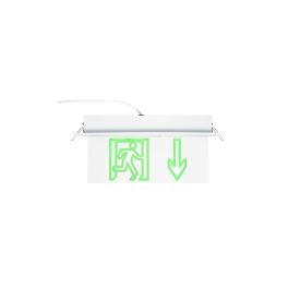 AL3116 -LAMPA EXIT SAGEATA IN JOS / PLASTIC