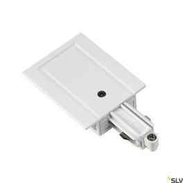 Alimentare 1-ph.șină încastrată, conductor protectie dr, alb