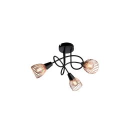 AMBIX SPOT 3XE14 NEGRU/CUPRU