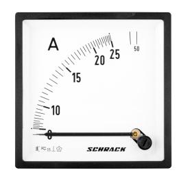 Ampermetru 96*96mm, 25A, conexiune directă, AC