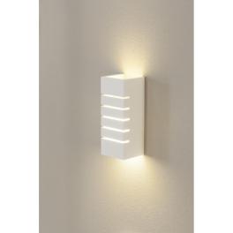 Aplică GL 100 SLOT, pătrat, gips alb, E14, max. 40W