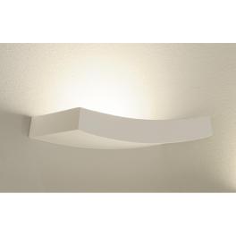 Aplică  GL 102 CURVE, gips alb, R7s 78mm, max. 100W