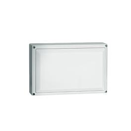 Aplică Laza Square, E27, 2x20W, IP54, alb