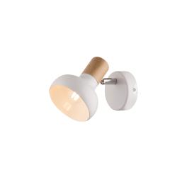 APLICA DE PERETE ALBA ADDY 1XE14 ALB/LEMN