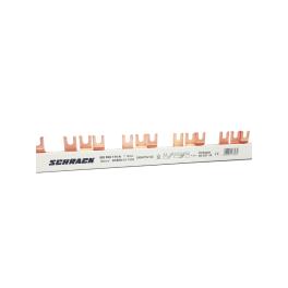 Baretă cu contacte furcă 18mm, 3 poli, 16mm², 1m