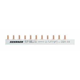 Baretă cu contacte lamelă 1pol, gri, 1P+N/1UH, 1m