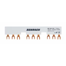 Baretă furcă pentru 3xBE5 + contact auxiliar, 54mm, 63A,