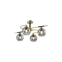BILL CANDELABRU 4XE14 MAT NEGRU/BRONZ