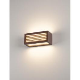 BOX-L E27 lampă de perete, pătrat, ruginiu, E27, max. 18W