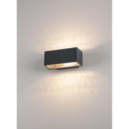 BOX R7s lampă de perete, pătrat, antracit, R7s, max. 80W