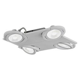Brea Pro 4flg. 4x 9W 4000K silver IP20
