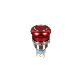 BUTON CIUPERCA ROSU EL-2211T 1NO+1NC IP65