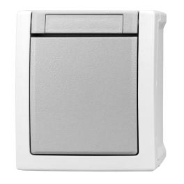 Buton cu 1CC, 10A, PT, cleme elastice, IP54