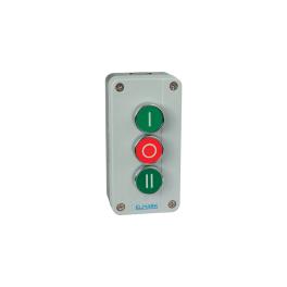 BUTON CU ARC DE REVENIRE BP339 1NO;1NC;1NO IP65 1 VERDE, ROSU, 1 VERDE
