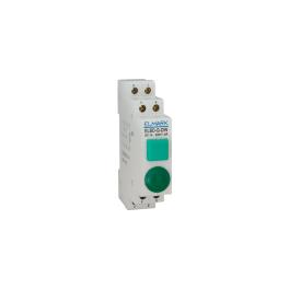 BUTON+LAMPA ELBD-Y-DIN 2NO+1NC GALBEN 230V