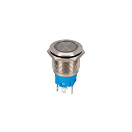 BUTON ROSU CU LED EL-2211DZR 1NO+1NC IP65