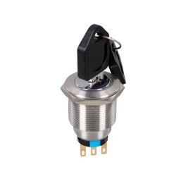 BUTON SELECTOR VERDE 3 POZITII EL22Y3 2NO+2NC IP65