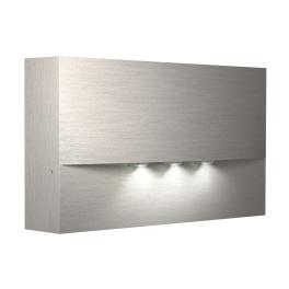 C.il.sig. WAF inox look 3x1W ERT-LED 230V
