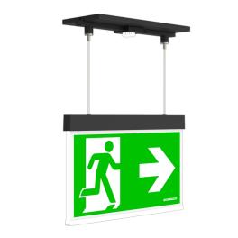 C.il. Siguranta AM Duo antracit, LED, suspendat incastrat