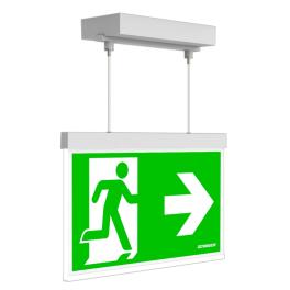 C.il. Siguranta AX alb, LED, suspendat aparent