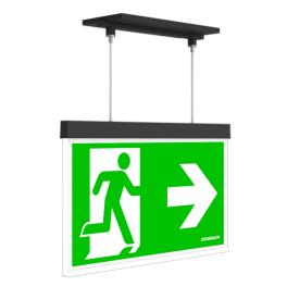 C.il. Siguranta AX antracit, LED, suspendat incastrat