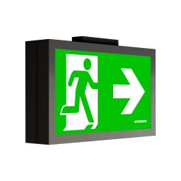 C.il. Siguranta MM Duo antracit, LED, aplicat tavan
