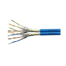 Cablu F/FTP Cat.6a,2x(4x2xAWG23/1),500MHz,LS0H3,Dca,albastru