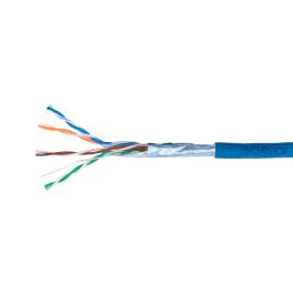 Cablu F/UTP Cat.5e, 4x2xAWG24/1, LS0H, Eca, albastru, cutie