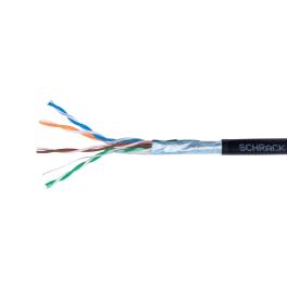 Cablu F/UTP Cat.5e, 4x2xAWG24, PE de exterior, negru, cutie