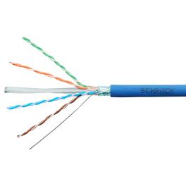 Cablu F/UTP Cat.6, 450 MHz, 4x2xAWG24/1, LS0H, Dca, albastru