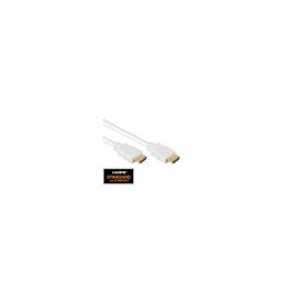 Cablu HDMI 1.4, 2x HDMI19 tip A tată, Aur, Alb,  2m
