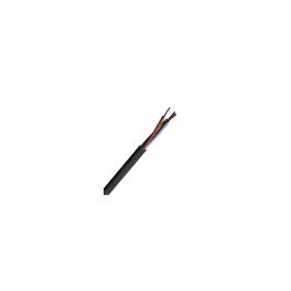 Cablu, iz. şi manta PVC, H05VV-F 2 G 1,5mm² negru, 500m