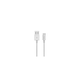 CABLU MICRO USB 1M SILVER EDITON - ALB