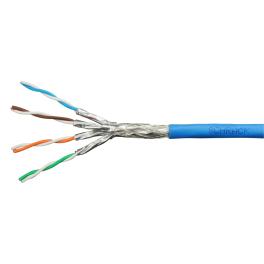 Cablu S/FTP Cat.7, 4x2xAWG23/1,1.000Mhz,LS0H,Dca,40%,albastr