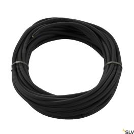 Cablu textil, 3-polig, 10m, negru
