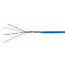 Cablu U/UTP Cat.5e, 4x2xAWG24/1, PVC, Eca, albastru, cutie