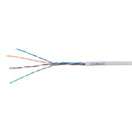 Cablu U/UTP Cat.5e, 4x2xAWG24/1, PVC, Eca, gri, cutie