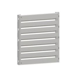 Cadru modular 7 rânduri x 36 mod., pe balamale, cu şine DIN