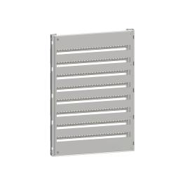 Cadru modular 8 rânduri x 39 mod., pe balamale, cu şine DIN
